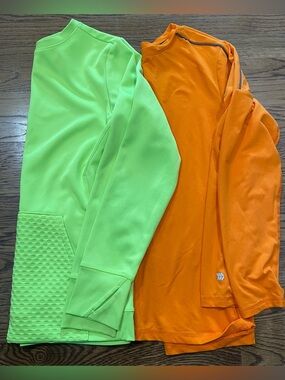 S/2 Boys All In Motion Athletic Shirts Long Sleeve Lot Size 16 XL